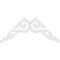 Ekena Millwork Pitch Rotherham Architectural Grade PVC Gable Pediment, 36"W x 18"H x 1"P (12/12) GPP036X018X100ROT - alternate 3